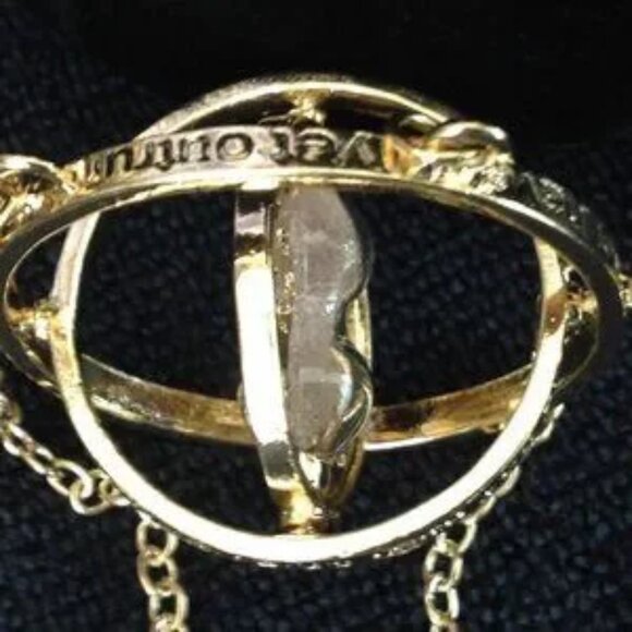 Harry Potter Jewelry - Hermoine Time Turner Magical Hourglass Necklace - Picture 4 of 8